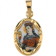 Picture of 14K Yellow Gold St. Barbara