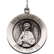 Picture of 14K White 18.50 Rd St.gabriel Pendant Medal