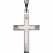 Picture of 14K White Gold Cross Pendant