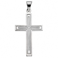 Picture of 14K White Gold Cross Pendant