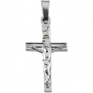 Picture of 14K White Gold Crucifix Pendant