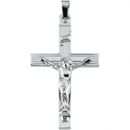 Picture of 14K White Gold Crucifix Pendant