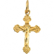 Picture of 14K Yellow Gold Childs Crucifix Pendant