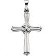 Platinum Cross Pendant