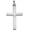 14K White Gold Cross Pendant