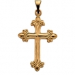 14K Yellow Gold Cross Pendant