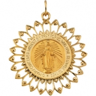 Picture of 14K Yellow Gold Miraculous Medal