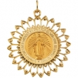 14K Yellow Gold Miraculous Medal