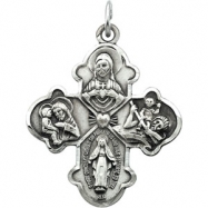 Picture of Sterling Silver 31.00 X 4-way Cross Pendant