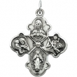 Sterling Silver 31.00 X 4-way Cross Pendant