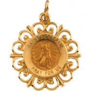 Picture of 14K Yellow Gold 18.5 Rd St Peregrine Pend Medal