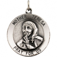 Picture of Sterling Silver 18.0 Pend Medal Rd Mother Teresa With 18 Inch Chain