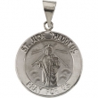 14K Yellow Gold Hollow Round St. Jude Thaddeus Medal