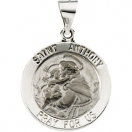 Picture of 14K Yellow Gold Hollow Round St. Anthony Medal