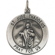 Picture of Sterling Silver 22.00 MM St. Jude Thaddeus Medal