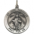 Sterling Silver 22.00 MM St. Jude Thaddeus Medal