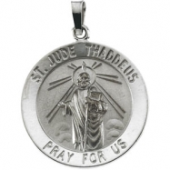 Picture of 14K White 22.00 MM St. Jude Thaddeus Medal