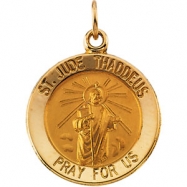 Picture of 14K Yellow 15.00 MM St. Jude Thaddeus Medal