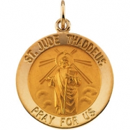 Picture of 14K Yellow 18.00 MM St. Jude Thaddeus Medal