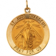 Picture of 14K Yellow 22.00 MM St. Jude Thaddeus Medal