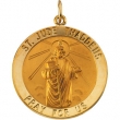 14K Yellow 25.00 MM St. Jude Thaddeus Medal