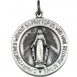 Sterling Silver 18.00 MM Miraculous Medal