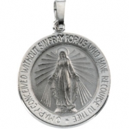 Picture of 14K White 18.00 MM Miraculous Medal