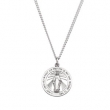 Sterling Silver 22.25 Rd Miraculous Pend Medal