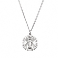 Picture of Sterling Silver 22.25 Rd Miraculous Pend Medal