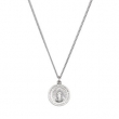 Sterling Silver 14.75 Rd Miraculous Pend Medal