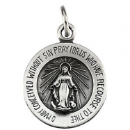 Picture of Sterling Silver 12.0 Rd Miraculous Pend Medal