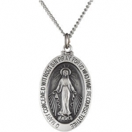 Picture of Sterling Silver 30.00X20.00 MM Miraculous Medal