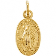 Picture of 14K Yellow 09.00X06.00 MM Miraculous Medal