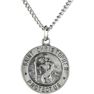 Picture of Sterling Silver 14.8 Rd St. Christopher Pend Medal