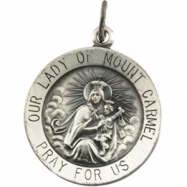 Picture of 14K Yellow 15.00 MM Lady Of Mount Carmel Medal