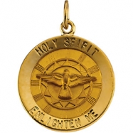 Picture of 14K Yellow Gold Holy Spirit Medal