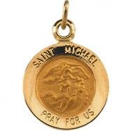 Picture of 14K Yellow 12.00 MM St.michael Medal