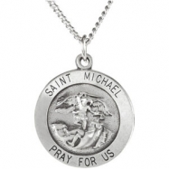 Picture of Sterling Silver 15.00 MM St.michael Medal