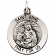 14K Yellow 15.00 MM St.anne Medal