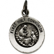 Picture of Sterling Silver 12.0 Rd Frst Holy Communion Pnd Mdl