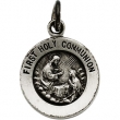 Sterling Silver 12.0 Rd Frst Holy Communion Pnd Mdl