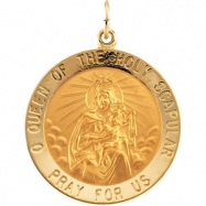 Picture of 14K Yellow 25.00 MM Scapular Medal