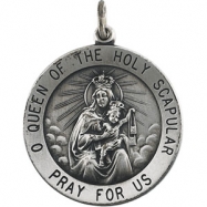 Picture of Sterling Silver 25.0 Rd Scapular Pend Medal