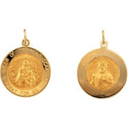 Picture of 14K Yellow 18.00 MM Scapular Medal