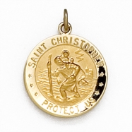 Picture of Sterling Silver 18.00MM;P;ST. CHRISTOPHER/US AIR FORCE MEDAL St. Christopher/us Air Force M