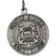 Sterling Silver 18.00MM;P;ST. CHRISTOPHER/US COAST GUARD MEDAL St. Christopher/us Coast Guard