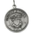 Sterling Silver 18.00MM;P;ST. CHRISTOPHER/US NAVY MEDAL St. Christopher/us Navy Medal