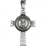 Picture of Sterling Silver 28.5x20.75 Us Air Force Cross