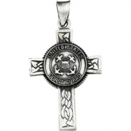 Picture of Sterling Silver 28.5x20.75 Us Coast Guard Cross