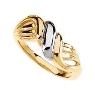 Picture of 14K Yellow White Gold Two Tone Metal Fashion Ring